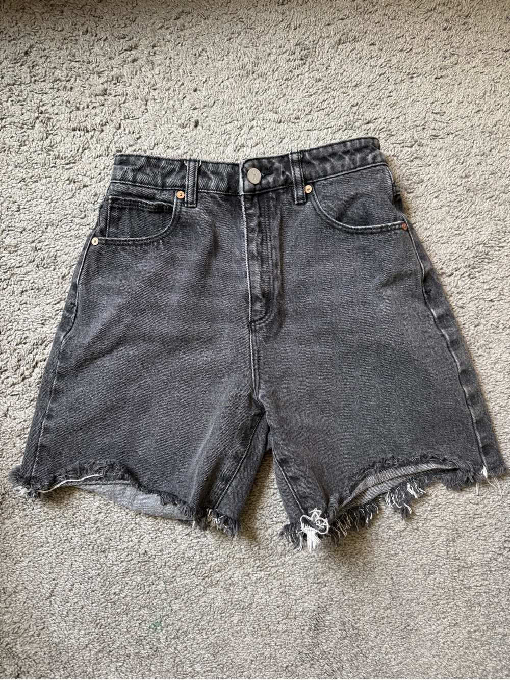 Abrand Black Washed High-Rise A Carrie Short